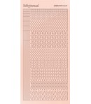 STICKERS MOTIFS ROSE PALE STDM15L