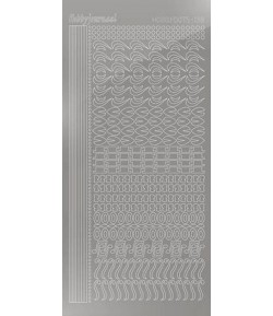 STICKERS MOTIFS ARGENT STDM188