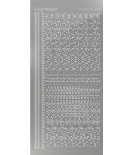 STICKERS MOTIFS ARGENT STDM188