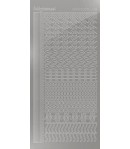STICKERS MOTIFS ARGENT STDM188