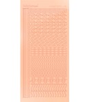 STICKERS MOTIFS ROSE PALE STDM18L