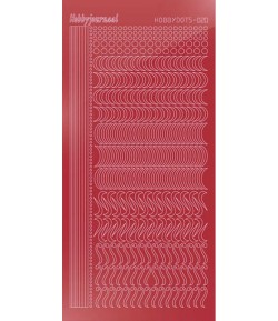 STICKERS MOTIFS ROUGE STDM20H