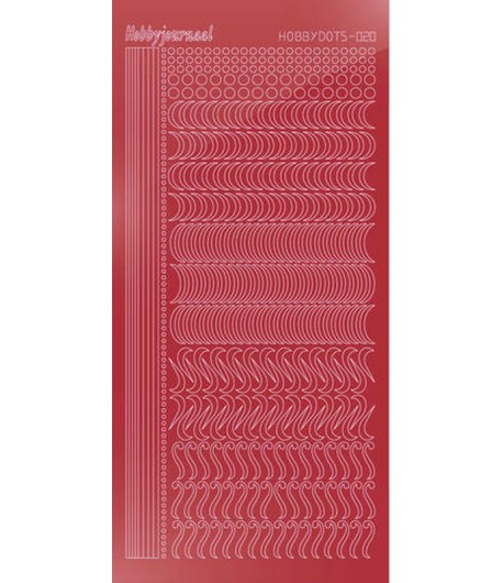 STICKERS MOTIFS ROUGE STDM20H