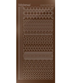 STICKERS MOTIFS MARRON STDM21G