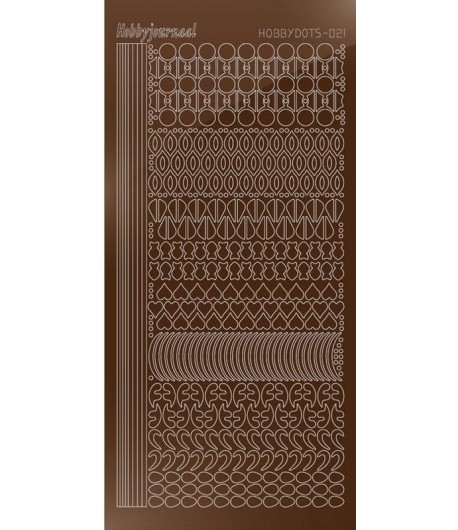 STICKERS MOTIFS MARRON STDM21G