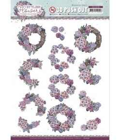 FEUILLE 3D STYLISH FLOWERS - SB10638