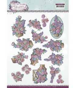 FEUILLE 3D STYLISH FLOWERS - CD11782