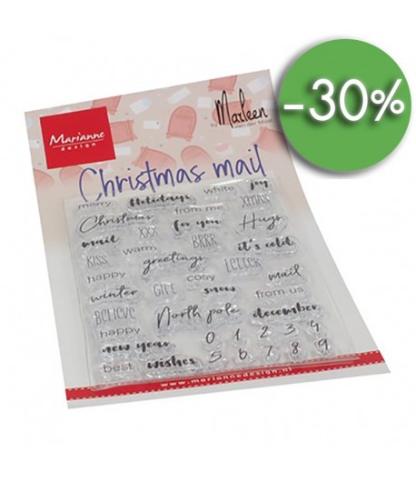 TAMPONS CHRISTMAS MAIL - MARIANNE DESIGN