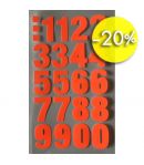 STICKERS GRANDS CHIFFRES ORANGE