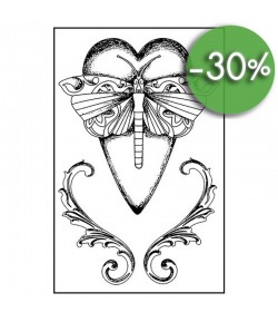 TAMPONS CAOUTCHOUC HD COEUR ET LIBELLULE