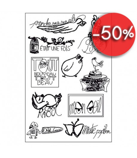 TAMPONS TRANSPARENTS LES COCOTTES