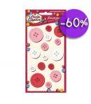 BOUTONS ROSES/BLANCS X 15 - BLP004