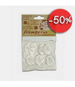 BOUTONS TRANSPARENTS X 22