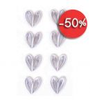 STICKERS QUILLING COEURS BLANCS