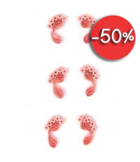 STICKERS QUILLING PIEDS ROSES