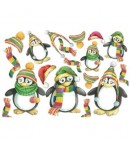 PAPIER DE RIZ PINGOUINS 33 X 48 CM