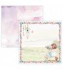 BLOC 12 FEUILLES 30.5 X 30.5 CM - LITTLE BLOSSOM