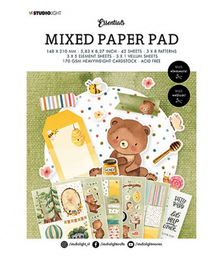 MIXED PAPER PAD A5 - 42 FEUILLES - ESSENTIALS N°11