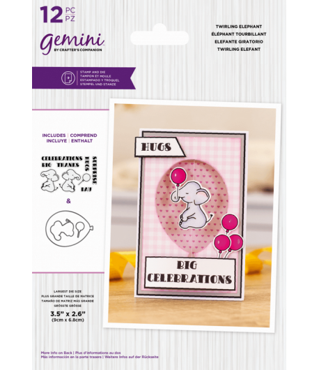 TAMPONS ET DIES ELEPHANT - GEMINI BY CRAFTER'S COMPANION