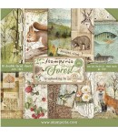 BLOC 10 FEUILLES FOREST 20.3 X 20.3 CM - SBBS06