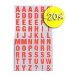 STICKERS ALPHABET CARRE ORANGE