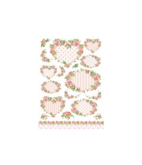 PAPIER DE RIZ COEURS  35 X 50CM QSIPR235