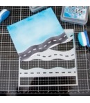 POCHOIR 15 X 15 CM - LOADS OF ROAD  - HEFFY DOODLE