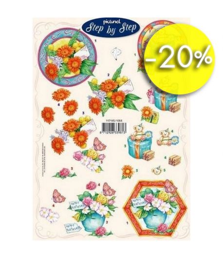 FEUILLE 3D ANNIVERSAIRE