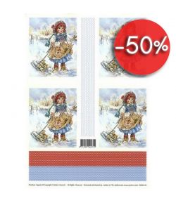 FEUILLE 3D PETITE FILLE 9908444