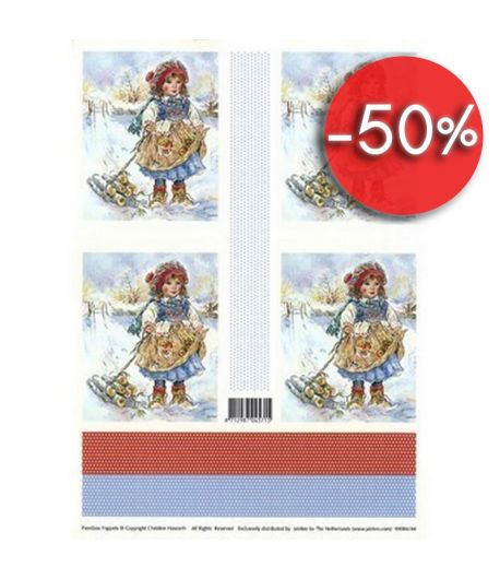 FEUILLE 3D PETITE FILLE 9908444