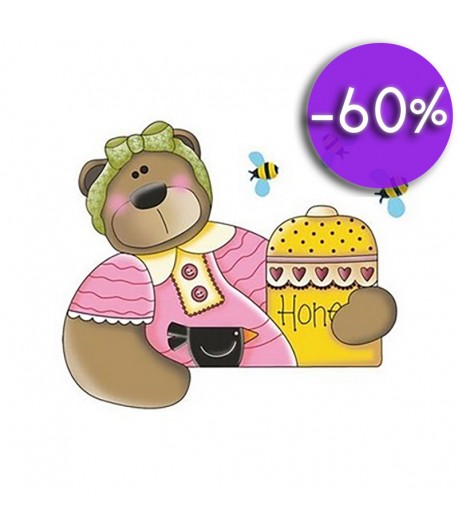 FEUTRINE MAMAN OURS 14  X 20.5 CM - 1 MM