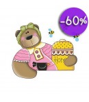 FEUTRINE MAMAN OURS 14  X 20.5 CM - 1 MM