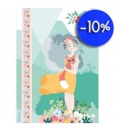 PAPIER DE RIZ A4 FILLETTE ET RENARD 21 X 29.7 DFSA4419