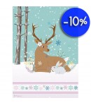 PAPIER DE RIZ A4 RENNE ET LAPIN 21 X 29.7 DFSA4421