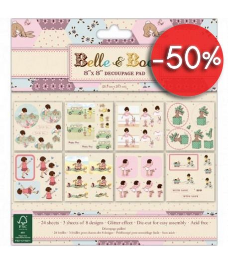 BLOC 3D BELLE & BOO - 24 FEUILLES