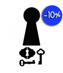 POCHOIR 12X25 EP 0.25 SERRURES CLES KSTDL12