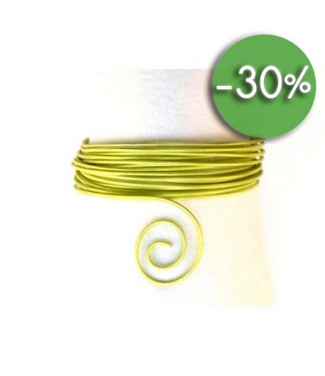 FIL ALU EMBOSSÉ 2MM - VERT POMME 5M