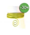 FIL ALU EMBOSSÉ 2MM - VERT POMME 5M