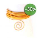 FIL ALU EMBOSSÉ 2MM - ORANGE 5M