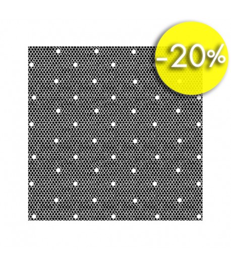 TAMPON CAOUTCHOUC HD - FOND POIS 10X10