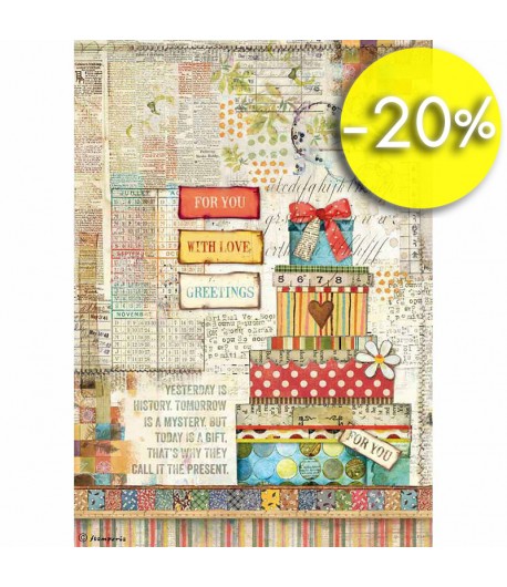 PAPIER DE RIZ PATCHWORK 21 X 29.7 DFSA4331