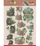 FEUILLE 3D FAIRYTALES HOUSES CD11230