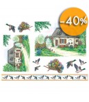 PAPIER DE RIZ OIES SAUVAGES 33 X 48 CM DFS049