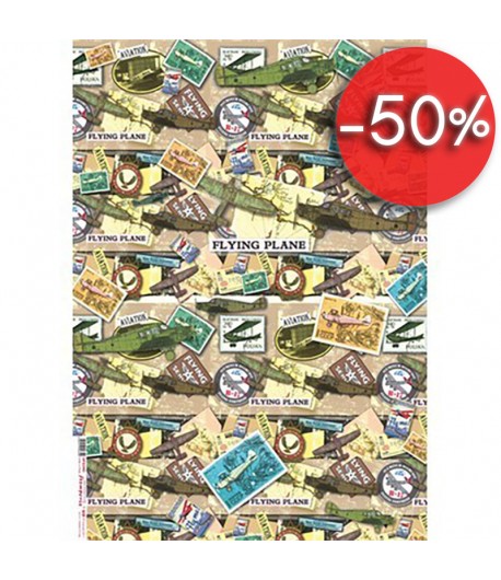 PAPIER DECOUPAGE AVIATOR 50 X 70 CM