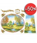 PAPIER DE RIZ AUTOMNE 33 X 48 CM DFS068