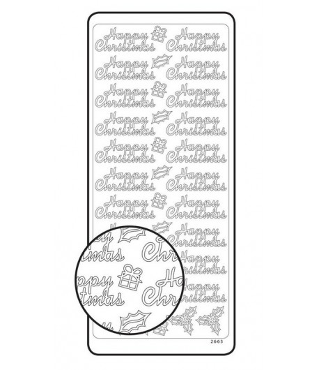STICKERS HAPPY CHRISTMAS OR