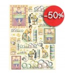 PAPIER DECOUPAGE ANNEES 50 50 X 70 CM DFG364