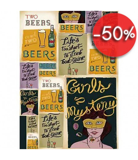 PAPIER DECOUPAGE BEER 50 X 70 CM