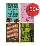 PAPIER DECOUPAGE BOOK LOVERS 50 X 70 CM