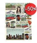 PAPIER DECOUPAGE LOS ANGELES 50 X 70 CM